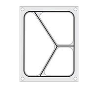 Matrice de scellage récipient en trois compartiments 227x178 mm - Hendi HENDI