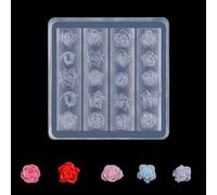Matrice de stamping en silicone pour ongles en forme de rose et de papillon - Moules 3D en silicone pour décoration d'ongles élégants