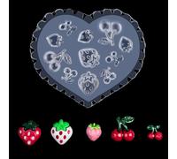 Matrice de stamping en silicone pour ongles en forme de rose et de papillon - Moules en silicone 3D pour décoration d'ongles élégants en acrylique