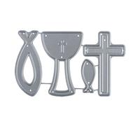 Rayher Kit Matrice de découpe Confirmation, Communion 4pcs. ass. gris, 50150000