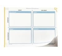 Matrice eisenhower bloc-notes Matrice d'Eisenhower - Carnet de Productivité et organisation. Organisateur de tâches et priorités. Gestion du temps et efficacité. Format A5 - 50 Pages