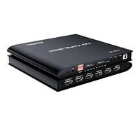 Matrice HDMI 4 en 2 Sorties 8K, 8K 4x2 HDMI 2.1 True Matrix Conmutador Switch 4K 120Hz HDR HDCP 2.3 HDMI Splitter 4 in 2 Out Switcher RL Prend en Charge la Sortie stéréo pour PS4 TV Box PC vers HDTV