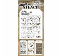 matrices Anonymous Mts-3 Tim Holtz Pochoir Mini couches Set, Lot de 3 - Lot N ° 3