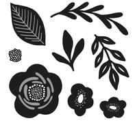 Matrices de découpe et d'embossage - Fleurs et végétaux Multicolore G