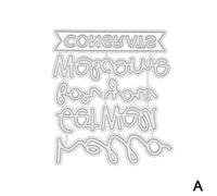 Matrices De Découpe Avec Lettre De Bénédiction En Anglais, Scrapbooking, Pochoirs Artisanaux, Moule En Papier, Bricolage, Lame De Couteau, Scrapbo Y2n7