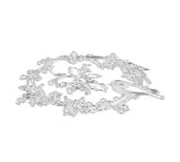 Matrices de Découpe Couronne Fleurie et Oiseau en Acier Carbone Blanc | Découpes Précises, Décoration Nature, pour Cartes D’invitation et Journaux, Loisirs Créatifs Garçon Fille Débutants