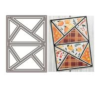 Matrices de Découpe d'Arrière-Plan pour la Fabrication de Cartes, Matrices de Découpe en Métal Triangulaire pour le Scrapbooking sur Papier, Pochoirs DIY pour la Décoration de Fêtes d'Album, Mariage
