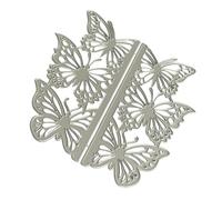 Matrices de découpe de bordure de papillon découpées en métal, pochoirs de gaufrage, moules pour Scrapbooking, cartes d ' album, décorations de Journal, matrices de découpe en acier carbone