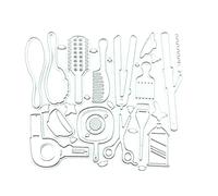 Matrices de découpe en acier au carbone faites à la main, fournitures de création artistique pour cartes d'anniversaire, de vœux, de messages, pour la fabrication de cartes