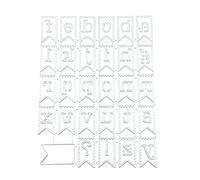 Matrices de découpe en acier au carbone faites à la main, fournitures de création artistique pour cartes d'anniversaire, de vœux, de messages, pour la fabrication de cartes