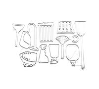 Matrices de découpe en acier au carbone faites à la main, fournitures de création artistique pour cartes d'anniversaire, de vœux, de messages, pour la fabrication de cartes