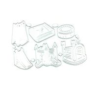 Matrices de découpe en acier au carbone faites à la main, fournitures de création artistique pour cartes d'anniversaire, de vœux, de messages, pour la fabrication de cartes