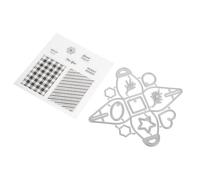 Matrices de Découpe en Acier pour Loisirs Créatifs DIY, Coffret Présent | Kit Réutilisable Argenté Tampon, Décoration D’albums, Cartes et Cadres Photo, Ateliers Créatifs et Présents Faits Main