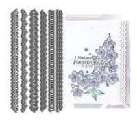 Matrices de découpe en dentelle pour la fabrication de cartes, matrices de découpe en métal à bordure creuse pour scrapbooking, album de fête, mariage, festival, décoration