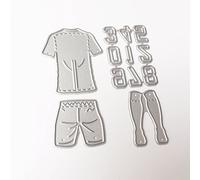 Matrices de découpe en forme de numéro de football pour scrapbooking, album, carte de gaufrage