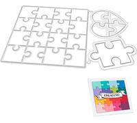 Matrices de découpe en forme de puzzle Gowxs pour la fabrication de cartes, pochoirs de découpe pour bricolage, scrapbooking, album photo, gaufrage décoratif pour la fabrication de cartes