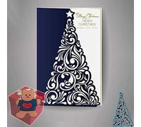 Matrices de découpe en forme de sapin de Noël pour la fabrication de cartes, le scrapbooking, les albums photo, les décorations en papier gaufré pour la fabrication de cartes + jolie broche