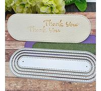 Matrices de découpe en forme d'étiquette pour la fabrication de cartes, album photo, matrices de découpe décoratives pour la fabrication de cartes avec gabarit + broche mignonne