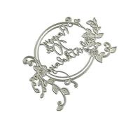 Matrices de découpe en métal 20e anniversaire, pochoirs de gaufrage, moules pour carte de Scrapbooking, décoration de Journal Photo, matrices en métal découpées