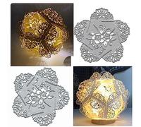 Matrices de découpe en métal 3D en forme de globe, lanterne luminaire, motif flocon de neige, pour bricolage, scrapbooking, album, décoration, gaufrage, fabrication de cartes