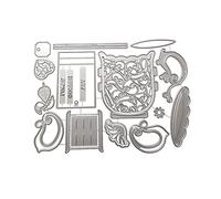 Matrices de Découpe en Métal 3D Motif Papillon Scrapbooking Cutting Dies en Métal Matrice de Découpe Dies de Decoupe Pochoirs de Gaufrage Papillon pour Album Papier Carte Cadeau Créatif Déco