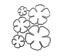 Matrices de découpe en métal à cinq pétales de fleurs pour la fabrication de cartes d'invitation pour la fête des mères, la Saint-Valentin