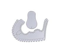 Matrices de découpe en métal argenté en forme de chaussures de bébé mignonnes pour cartes de vœux, invitations, messages, album photo, fabrication de cartes pour la maison, les festivals, les cartes