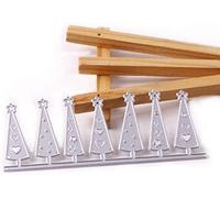 Matrices de découpe en métal avec bord de sapin de Noël, pochoirs de découpe pour bricolage, scrapbooking, album, gaufrage, décoration de papier, fabrication de cartes