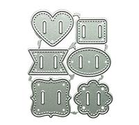 Matrices de découpe en métal avec boucle pour cartes de vœux, invitations, messages, album photo, fabrication de festival, anniversaire, bénédiction