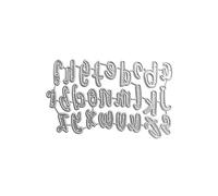 Matrices de découpe en métal avec lettres, QB3634 lowercase let | Pochoir de modèle de gaufrage en acier carbone, pour bricolage, Scrapbooking, papier artisanal, décoration