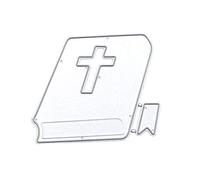 Matrices de découpe en métal Bible - Pochoir pour scrapbooking - Pour album de bricolage, gaufrage, décoration de cartes, anniversaire