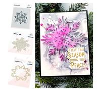 Matrices De Découpe En Métal,Cadre De Poinsettia,Fleurs,Timbres,Galets,Plaque En Aluminium Chaud,Scrapbooking,Décor De Journal Intime,Gaufrage,Cartes De Vministériels X Diy - Type Z9168a Set-3