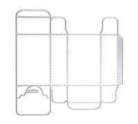 Matrices de découpe en métal cousues avec crochet de suspension pour coffret, gaufrage, scrapbooking, gabarit de découpe en métal