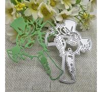 Matrices de découpe en métal de 4,97 x 10,5 cm en forme de croix pour la fabrication de cartes, le scrapbooking, les albums, les travaux manuels, la décoration de cartes