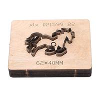 Matrices de découpe en métal en cuir, outil de moule d'artisanat de coupeur de poinçon de forme de cheval de découpe en cuir pour le bricolage de caoutchouc de papier