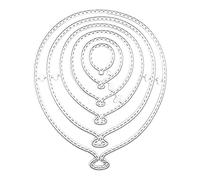 Matrices de découpe en métal en forme de ballon pour scrapbooking, album, cartes