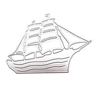 Matrices de découpe en métal en forme de bateau à voile pour scrapbooking, album photo, loisirs créatifs, matrices de découpe
