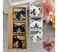 Matrices de découpe en métal en forme de chat mignon pour cartes d'invitation, scrapbooking, scrapbooking, décoration, gaufrage, fabrication de cartes