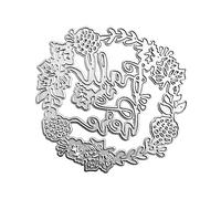 Matrices de découpe en métal en forme de couronne de guirlandes, pochoir de gaufrage en acier au carbone, pochoir pour scrapbooking, découpe de cartes, moules en papier