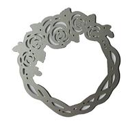 Matrices de découpe en métal en forme de couronne de roses - Pochoir pour scrapbooking, timbre, carte en papier, gaufrage, décoration, loisirs créatifs, cartes de Pâques
