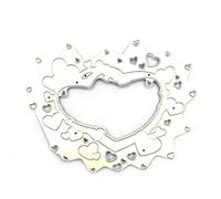 Matrices de découpe en métal en forme de cœur délicat pour la Saint-Valentin, le scrapbooking, les décorations de journal intime