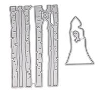 Matrices de découpe en métal en forme de forêt pour scrapbooking, album, timbre, carte en papier pour marque-pages faits à la main, gaufrage, décoration de projets, matrices de découpe en métal pour