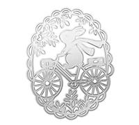 Matrices de découpe en métal en forme de vélo de Pâques pour scrapbooking, album, cartes, gaufrage, décoration artisanale, lot de matrices de découpe en métal