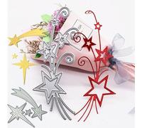 Matrices de découpe en métal en forme d'étoiles pour la fabrication de cartes à cinq pointes et anis étoilé pour loisirs créatifs, scrapbooking, gaufrage, pochoirs de découpe, pochoirs de poinçonnage,
