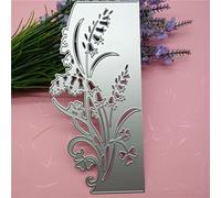 Matrices de découpe en métal fleurs et feuilles, Matrices de découpe pour bordure clochettes en dentelle fleur de gloire Pochoirs de découpe pour scrapbooking DIY Album Gaufrage décoratif Matrices pou