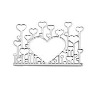 Matrices De Découpe En Métal, Moule De Découpe, Décoration De Coeur D'amour, Moule De Scrapbook, Pochoirs Artisanaux, Matrices, Poinçon En Papier R6j3