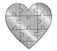 Matrices de découpe en métal pochoir en forme de cœur pour la fabrication cartes ensemble formes Puzzle en acier au carbone qualité supérieure bricolage découpes Scrapbooking