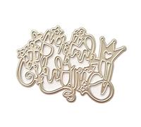 Matrices de découpe en métal pour anniversaire, couronne, pochoir de découpe pour scrapbooking, album, papier, gaufrage, scrapbooking