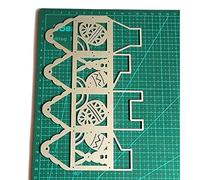 Matrices de découpe en métal pour boîte de Pâques - Pochoir pour scrapbooking, album, carte en papier, gaufrage, décoration artisanale, matrices de découpe en métal