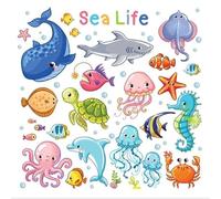 Matrices de découpe en métal pour la fabrication de cartes, 16,1 x 16,7 cm, joli cadre de fond marin, pour scrapbooking, albums, cartes en papier, travaux manuels décoratifs